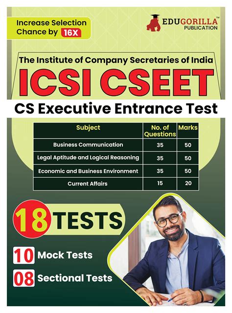 Buy ICSI CSEET 2024 : Company Secretary Executive Entrance Test - 10 ...