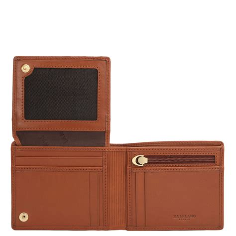Tan Bifold Leather Mens Wallet – Da Milano