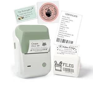 LMASBLTER B1 Label Printer, 2 Inch Barcode Printer, Portable Sticker ...