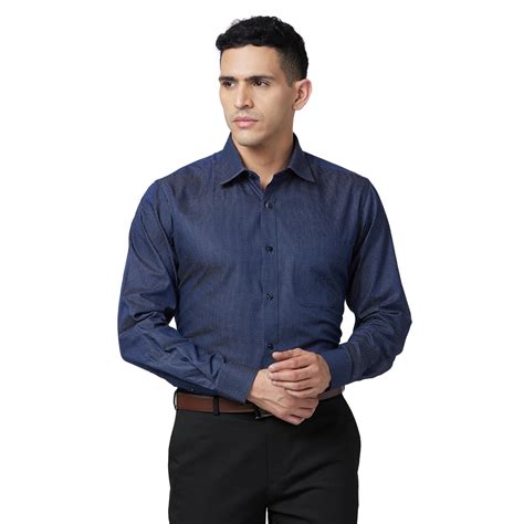 Raymond Men's Regular Fit Pure Cotton Structure Pattern Semi Cutaway ...