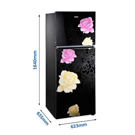 Haier 345 L 3 Star Double Door Frost Free Refrigerator HRF-3654PBG-E ...