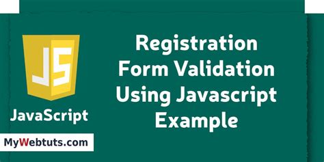 Registration Form Validation with JavaScript 的图像结果