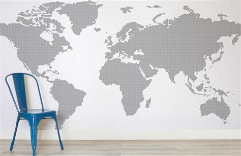 world map wallpaper mural The - Map Mural World Interior 740x world map mural