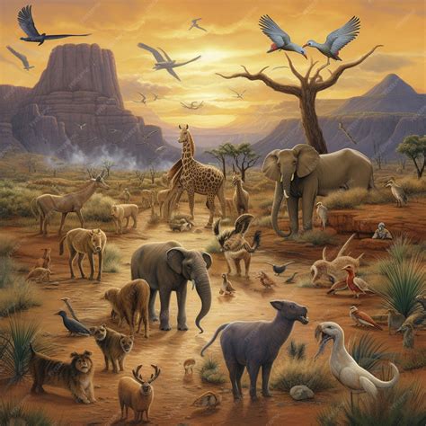 Premium Photo | Animal life in the desert art37