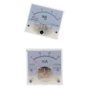 Bnf® 2pcs DC Ammeter Analog Panel Meter Amp Meter Current Gauge 0-30mA ...