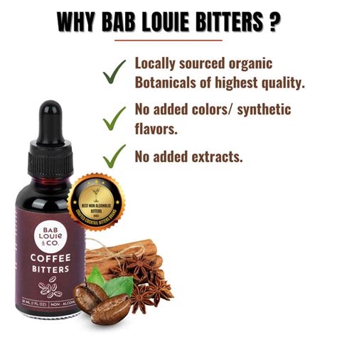 Bablouie's Coffee Bitters 30 ml for Cocktails & Mocktails – Bablouie and Co