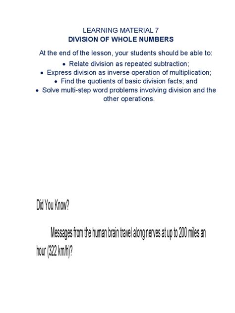 Image result for Division of Whole Numbers Explained