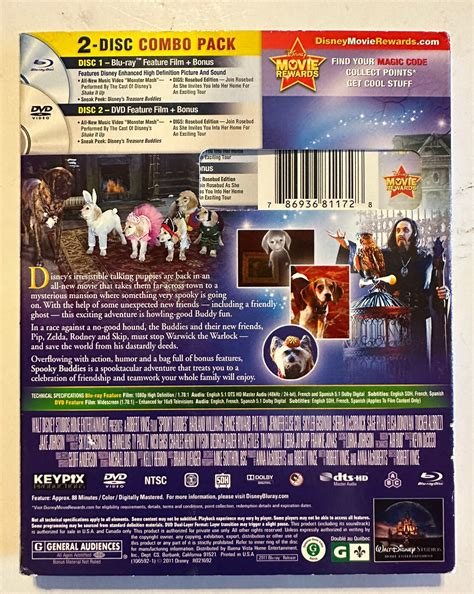 Spooky Buddies (Blu-ray/DVD 2011) with lenticular slipcover Disney ...