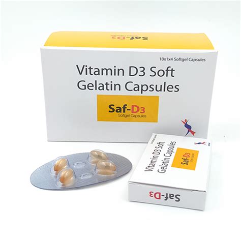 SAF-D3 Soft Gel Capsules Texas Pharmaceuticals Pvt. Ltd.