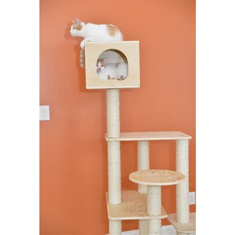 Armarkat 69-in x 32-in Yellow Cat Tree in the Cat Trees & Scratchers ...