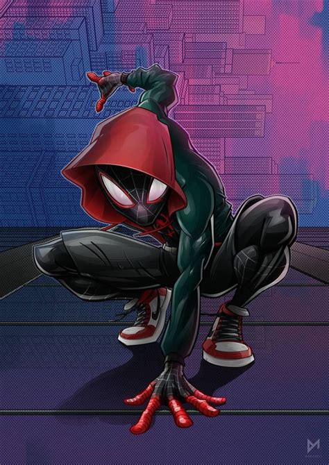 spiderman drawing miles morales