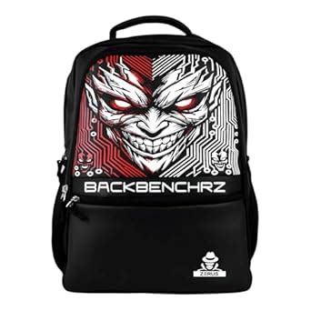 Buy ZERUS Black Printed School Backpack for Boys 3 Compartment College ...