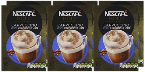 Buy Nescafé Gold Cappuccino Decaf Unsweetened Taste - 10 Sachets (Pack ...