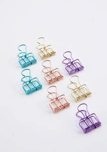 Flipkart.com | Deli 78206 Color Metal Binder Paper Bookmark Clips ...