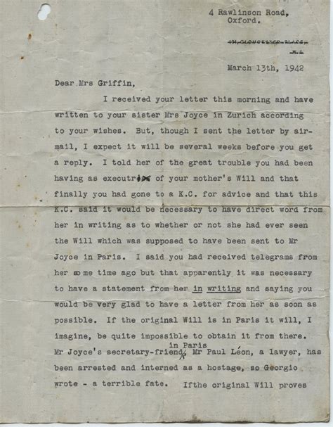Archives and Special Collections - James Hardiman Library: Letters ...