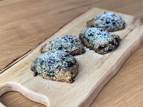 Blueberry Scones with Oats - Low Calorie No Flour - My Favorite F Word