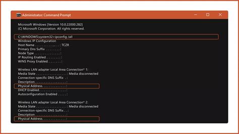 Image result for Windows Mac Address Command-Prompt