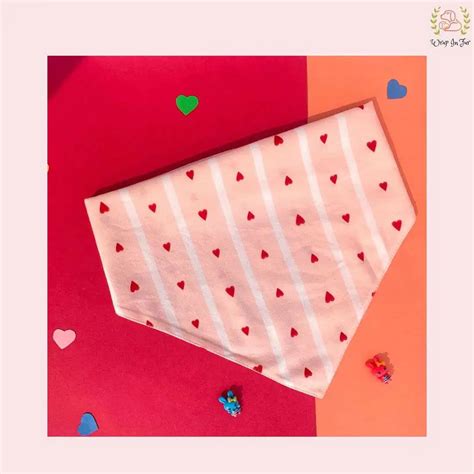 Wrapinfur Red Heart bandana