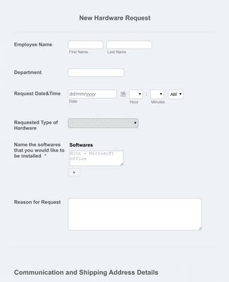 Image result for Computer Request Form Template