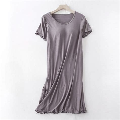 Nightdress with Built in Bra with Ruffle Sleeves – Undo Your Bra