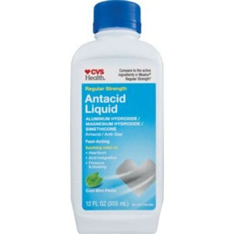 CVS Health Regular Strength Antacid Aluminum Hydroxide, Magnesium Hydroxide, Simethicone Antacid ...