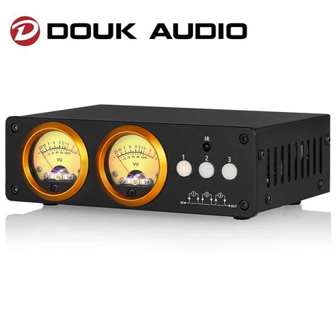 Douk Audio Analizzatore Spettro LED 56 Bit - Display Musica Stereo Con 5 Effetti, Ingresso/Uscita RCA