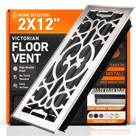 2x12 Floor Vent Covers Floor Register with Mesh Cover Trap, Heat and ...