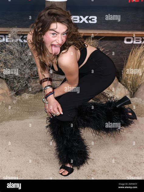 WESTWOOD, LOS ANGELES, CALIFORNIA, USA - FEBRUARY 16: American actress Odessa A'zion (Odessa ...