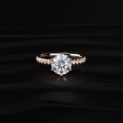 Shop 1Ct Round Diamond Engagement Ring Online – Earthly Jewels