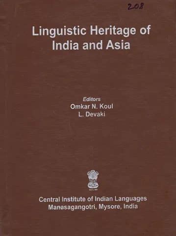 Linguistic Heritage of India and Asia Buy Books online at low prices in ...