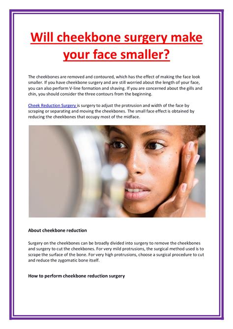 Will cheekbone surgery make your face smaller - Kane howard - Page 1 - 3 | Flip PDF Online ...