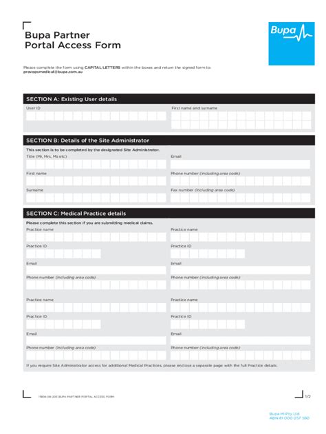 Fillable Online Bupa Authority Form - Fill Out and Sign Printable PDF ...