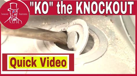 Image result for Remove Knockout Electrical Box