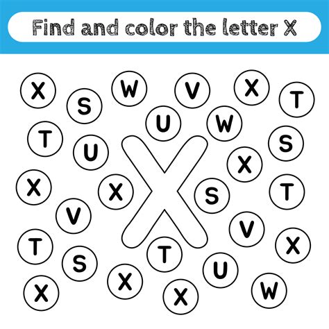 Letter X Worksheets
