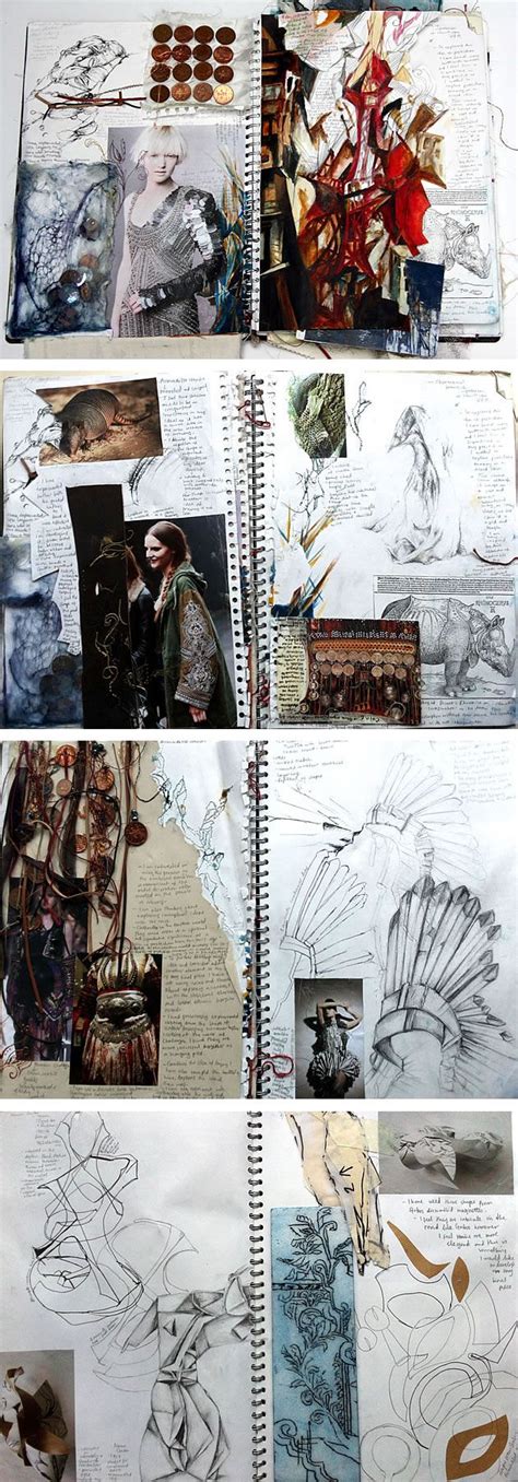 Textiles Sketchbook Examples 的图像结果