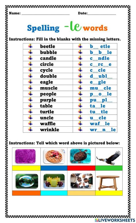 Consonant + le Syllables Word Work Worksheets by Robyns Nest of ...