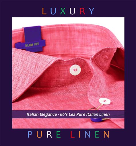 Rome - Rouge Pink Linen | Premium Shirts | Limpkin - Italian Elegance