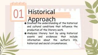 Image result for Historical Approach Example