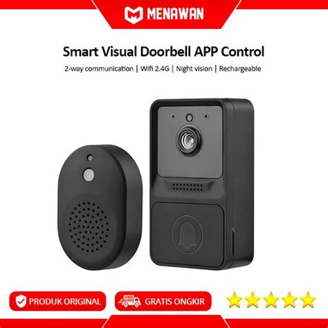 Jual Smart Visual Doorbell Bel Pintu Camera Wireless Bell Rumah Kamera ...