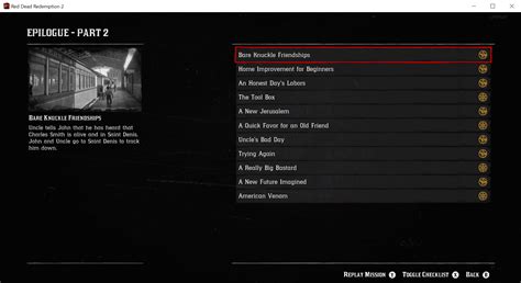 Rdr2 Mission List Epilogue at Julie Daniels blog