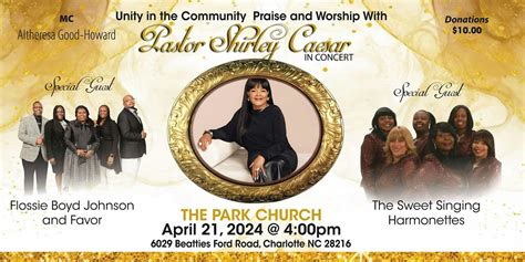 Unity in the Community - Praise and Worship with Pastor Shirley Caesar ...