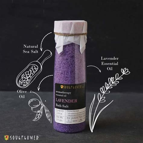 Buy SOULFLOWER LAVENDER AROMA BATH SALT 500GM Online & Get Upto 60% OFF ...