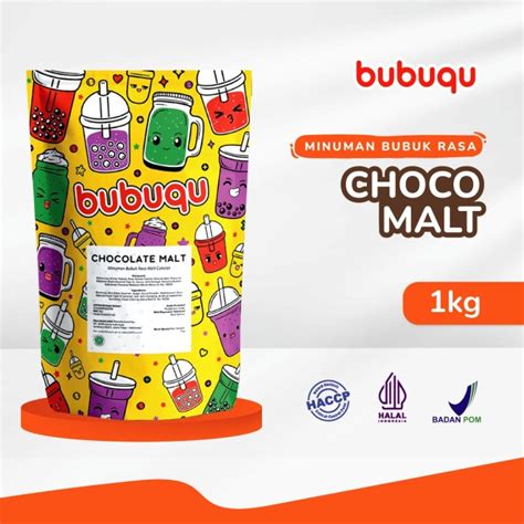 Promo Bubuqu Powder Drink Chocolate Malt - Bubuk Minuman Cokelat Malt 1 ...