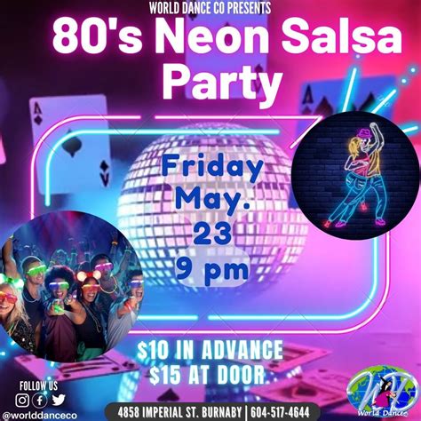 80s Neon Salsa Party ? , 4858 Imperial Street, Burnaby, BC, Canada ...