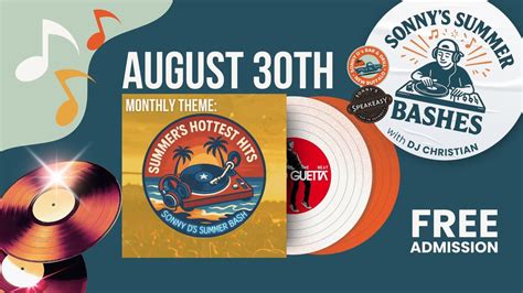 Sonnys Summer Bash: Summers Hottest Hits, 1 N Whittaker , New Buffalo ...