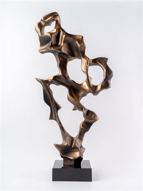 Ascendant Form Golden Sculpture