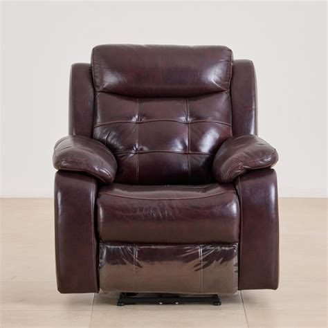 Buy (Refurbished) Berlin Half Leather 1-Seater Electric Recliner ...