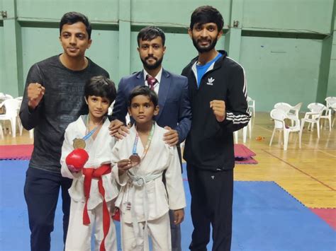 A student from Mehmedabad stands first in the state in the state karate ...