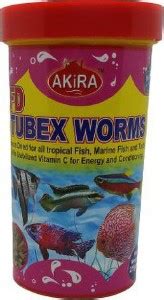 AKIRA AKIRA FD DRY TUBEX WORMS 10gm. (Container) Fish 0.01 kg Dry Adult ...