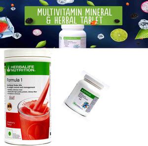 Herbalife Nutrition Formula 1 Shake Mix Strawberry With Multivitamin ...